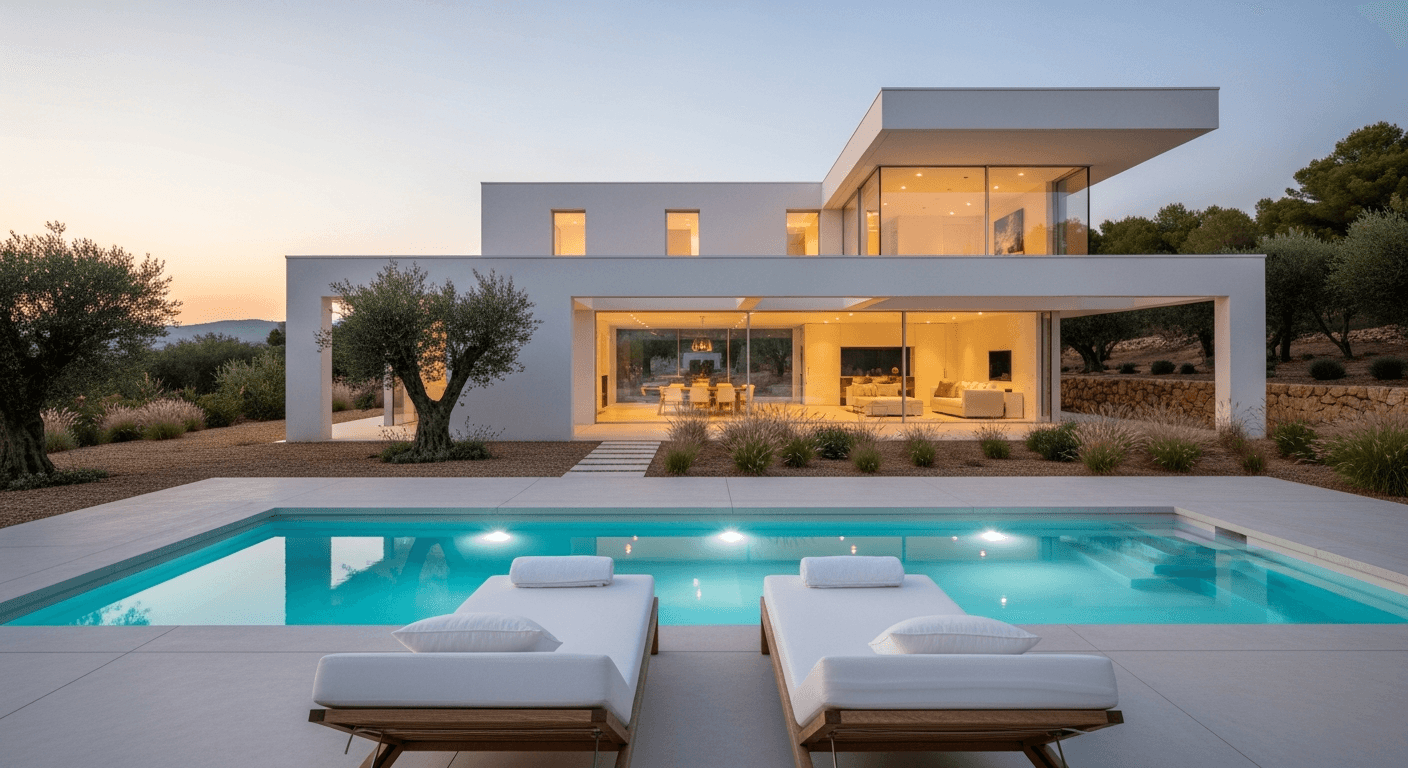 Piscine à débordement de la Villa Étoile